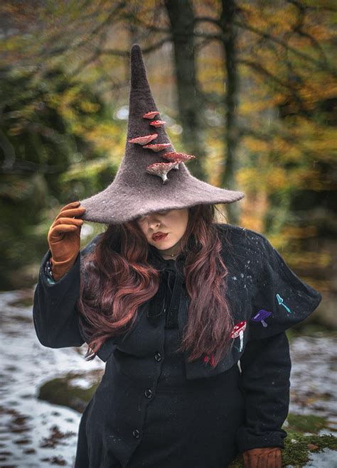 Flowered witch hat